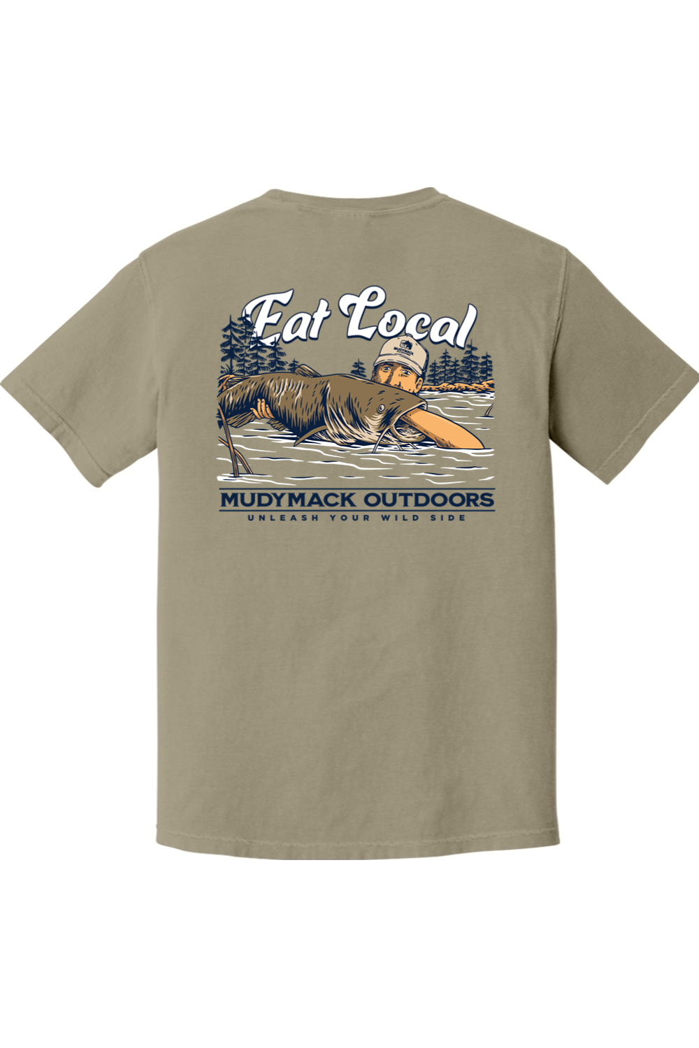 Eat local Catfish - Comfort Color